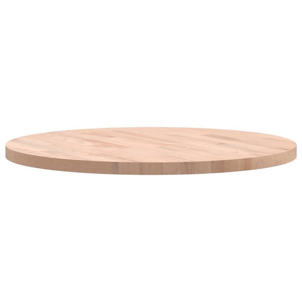 vidaXL Tafelblad rond Ø60x2,5 cm massief beukenhout