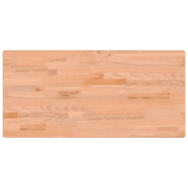 vidaXL Werkblad 115x55x2,5 cm massief beukenhout