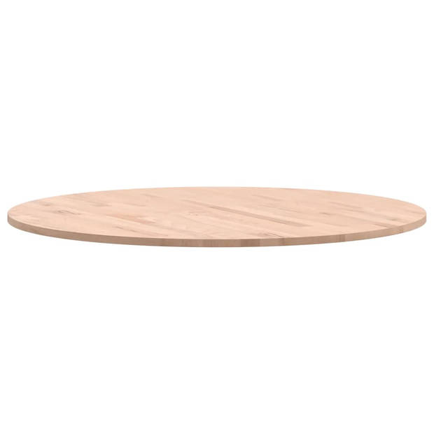 vidaXL Tafelblad rond Ø80x1,5 cm massief beukenhout