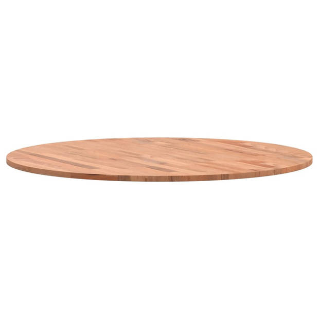 vidaXL Tafelblad rond Ø80x1,5 cm massief beukenhout