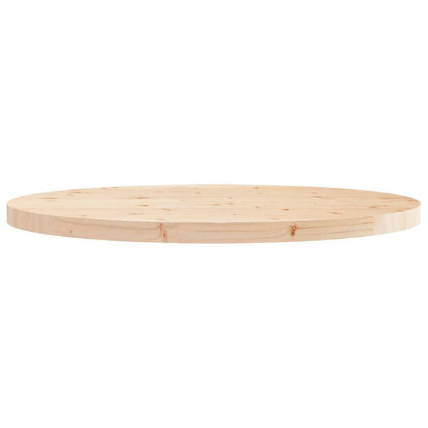 vidaXL Tafelblad rond Ø90x3 cm massief grenenhout