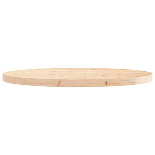 vidaXL Tafelblad rond Ø90x3 cm massief grenenhout