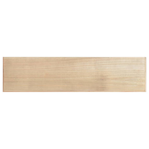 vidaXL Wandtafel 110x30x76 cm bewerkt hout zwart