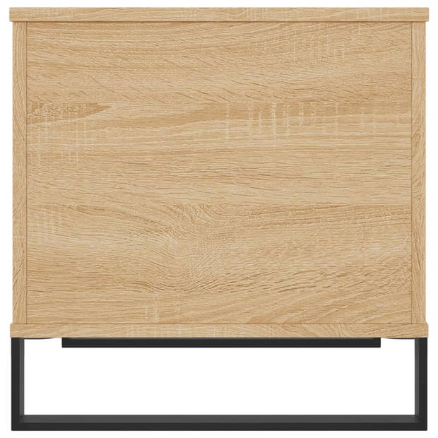 vidaXL Salontafel 60x44,5x45 cm bewerkt hout sonoma eikenkleurig