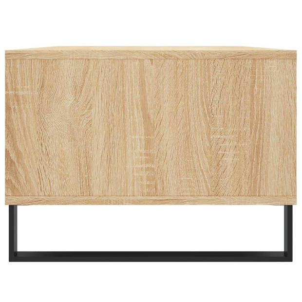 vidaXL Salontafel 90x50x36,5 cm bewerkt hout sonoma eikenkleurig