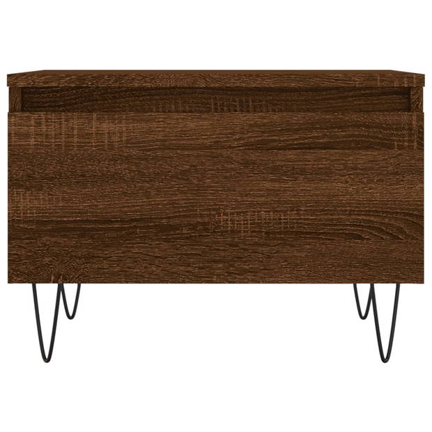 vidaXL Salontafel 50x46x35 cm bewerkt hout bruin eikenkleur