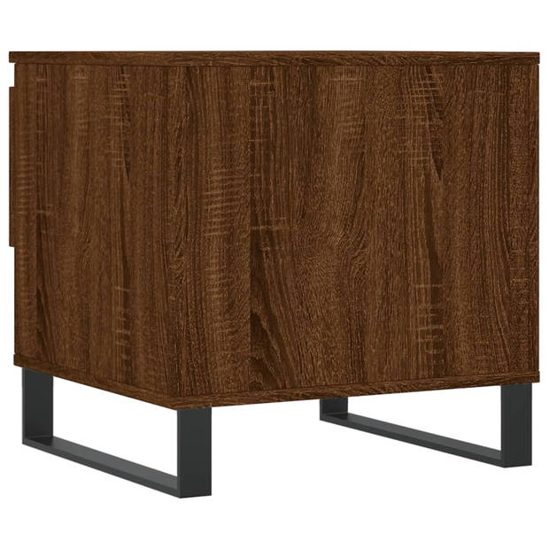 vidaXL Salontafel 50x46x50 cm bewerkt hout bruin eikenkleur