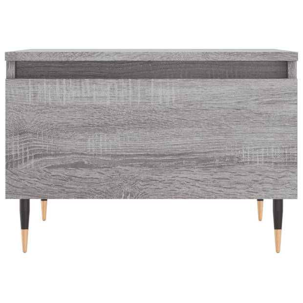 vidaXL Salontafel 50x46x35 cm bewerkt hout grijs sonoma eikenkleurig