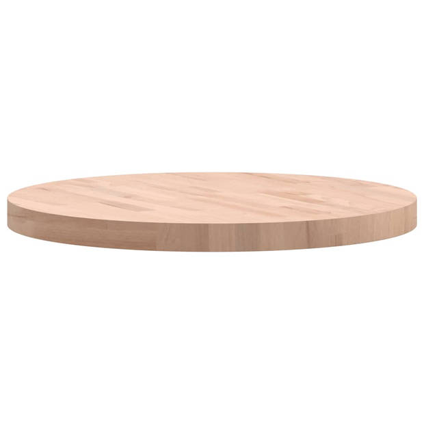 vidaXL Tafelblad rond Ø60x4 cm massief beukenhout