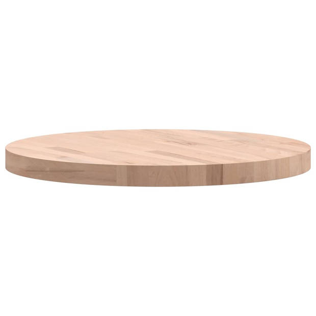 vidaXL Tafelblad rond Ø60x4 cm massief beukenhout