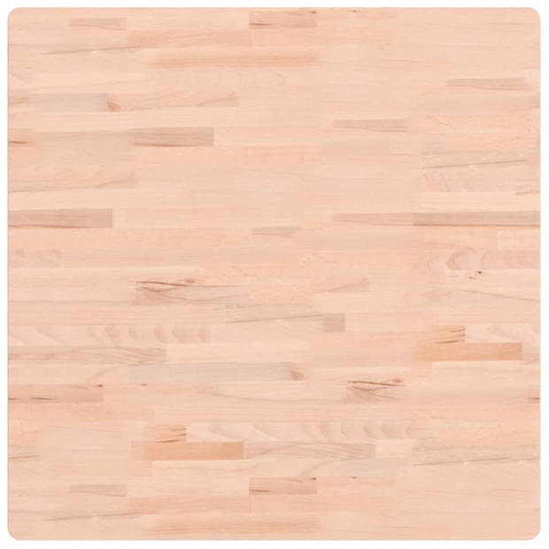 vidaXL Tafelblad vierkant 80x80x1,5 cm massief beukenhout