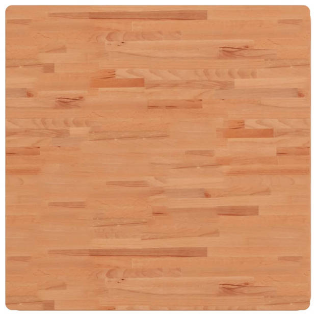 vidaXL Tafelblad vierkant 90x90x1,5 cm massief beukenhout