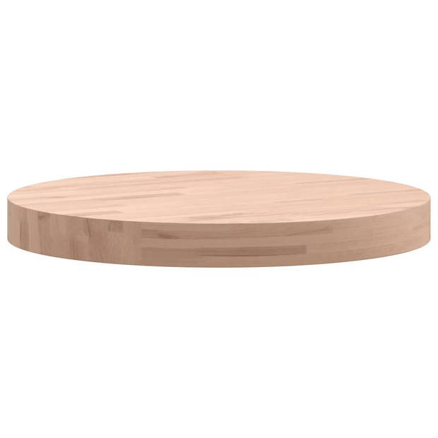 vidaXL Tafelblad rond Ø40x4 cm massief beukenhout