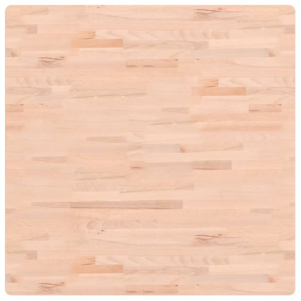 vidaXL Tafelblad vierkant 90x90x2,5 cm massief beukenhout