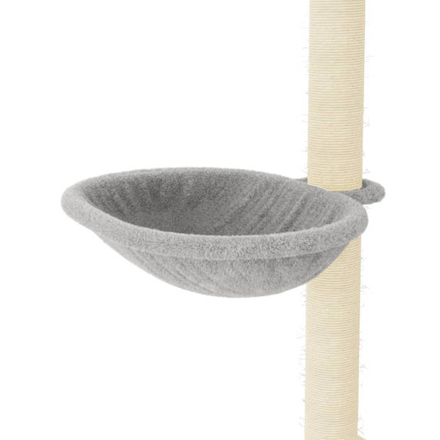 vidaXL Kattenmeubel met sisal krabpalen 95 cm lichtgrijs