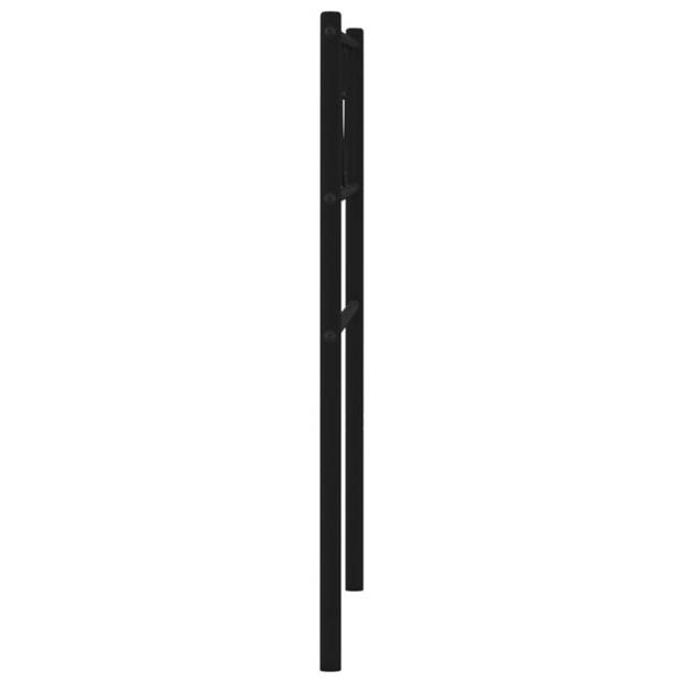 vidaXL Hoofdbord 75 cm metaal zwart