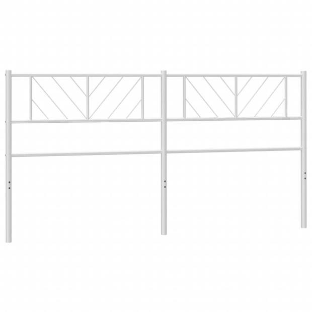 vidaXL Hoofdbord 160 cm metaal wit