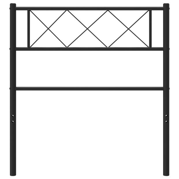 vidaXL Hoofdbord 107 cm metaal zwart