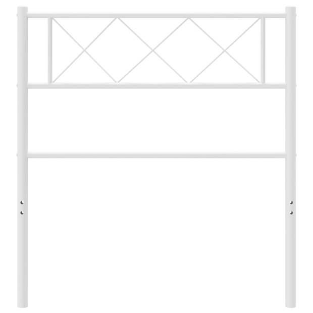 vidaXL Hoofdbord 107 cm metaal wit