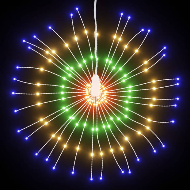 vidaXL Kerstverlichting vuurwerk 140 meerkleurige LED's 17 cm