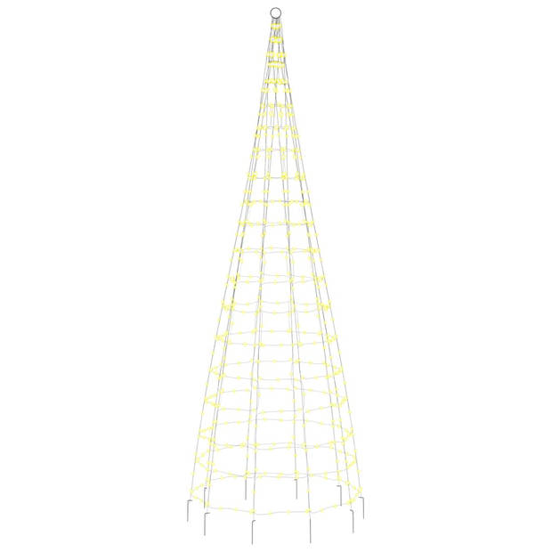 vidaXL Lichtkegel aan vlaggenmast 550 warmwitte LED's 300 cm