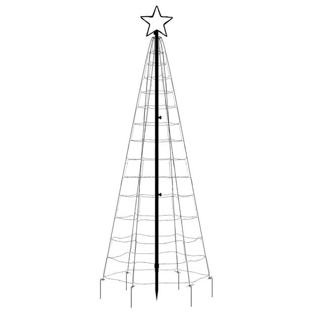 vidaXL Lichtkegel met grondpinnen 220 koudwitte LED's 180 cm