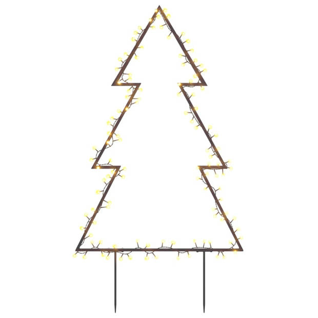 vidaXL Kerstverlichting kerstboom met grondpinnen 115 LED's 90 cm