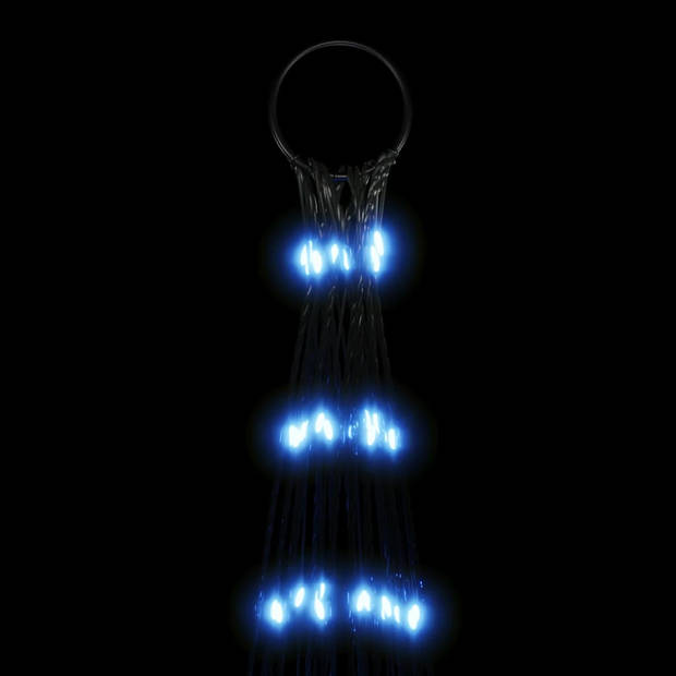 vidaXL Lichtkegel aan vlaggenmast 3000 blauwe LED's 800 cm