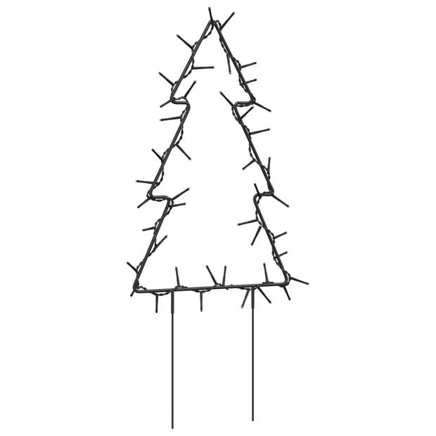 vidaXL Kerstverlichting kerstboom 3 st met grondpinnen 50 LED's 30 cm