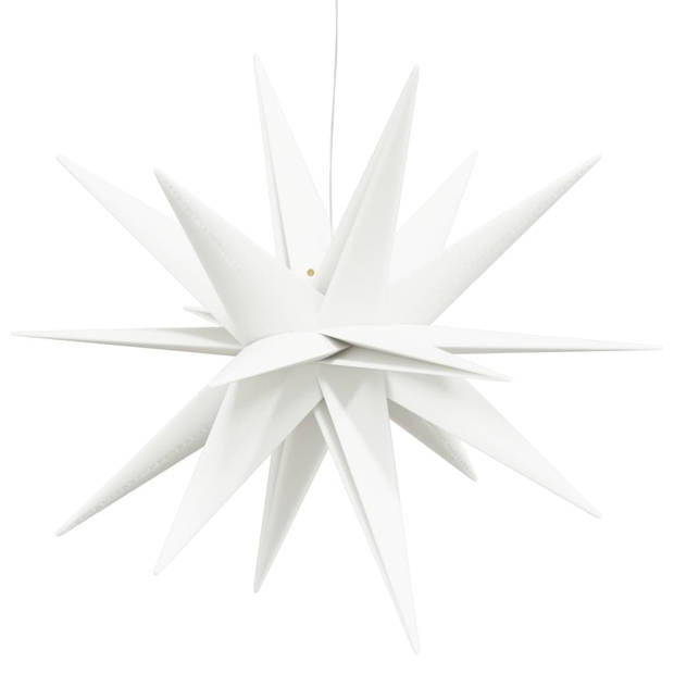 vidaXL Kerstlamp met LED inklapbaar 57 cm wit