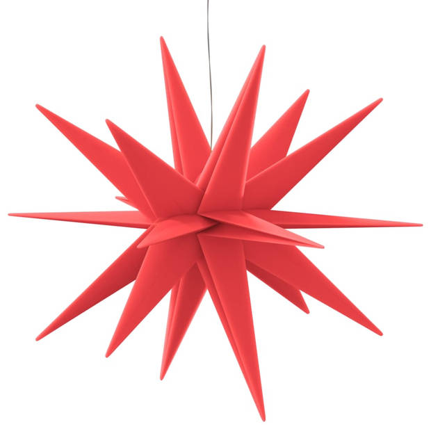 vidaXL Kerstlamp met LED inklapbaar 57 cm rood