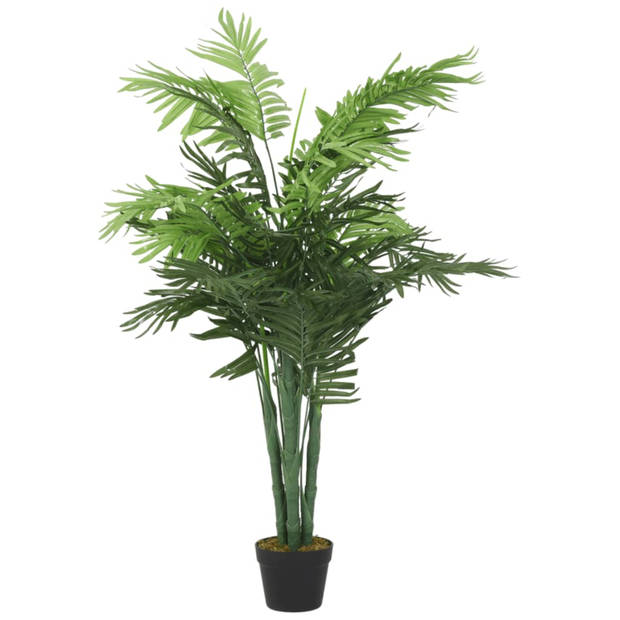 vidaXL Kunstplant palmboom 28 bladeren 120 cm groen