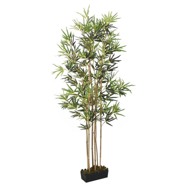 vidaXL Kunstplant bamboe 552 bladeren 120 cm groen