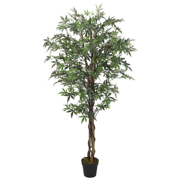 vidaXL Kunstplant esdoornboom 224 bladeren 80 cm groen