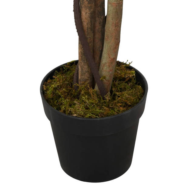 vidaXL Kunstplant ficus 1260 bladeren 200 cm groen