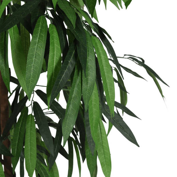 vidaXL Kunstplant mangoboom 600 bladeren 150 cm groen