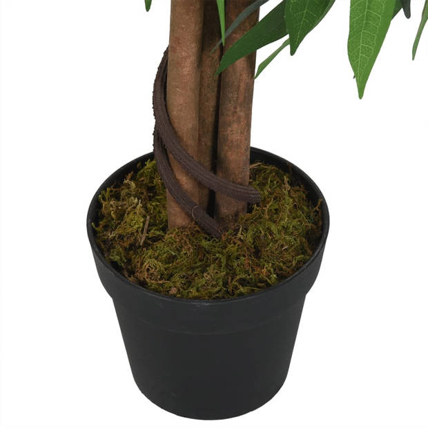 vidaXL Kunstplant mangoboom 450 bladeren 120 cm groen