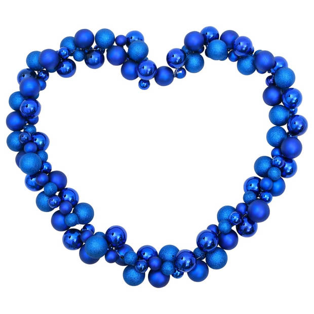 vidaXL Kerstslinger ballen 175 cm polystyreen blauw