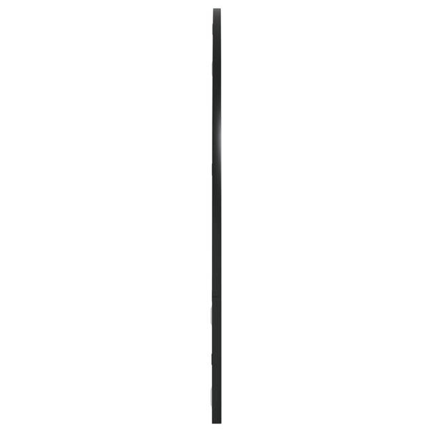 vidaXL Wandspiegel boog 100x70 cm ijzer zwart