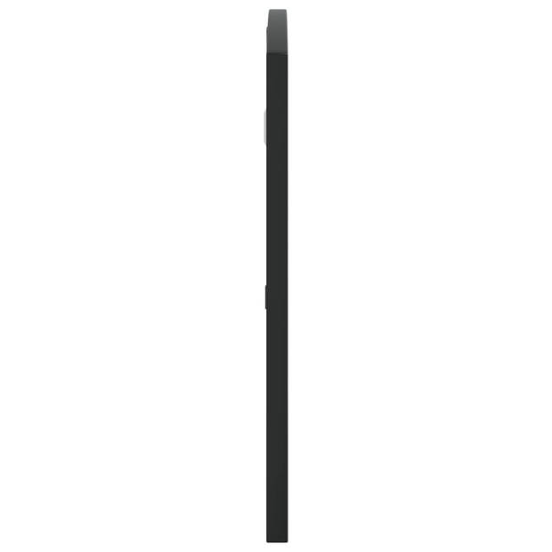vidaXL Wandspiegel boog 80x40 cm ijzer zwart