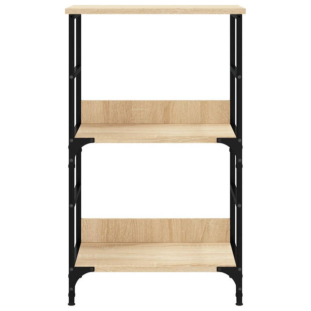 vidaXL Boekenrek 50x33x82 cm bewerkt hout sonoma eikenkleurig