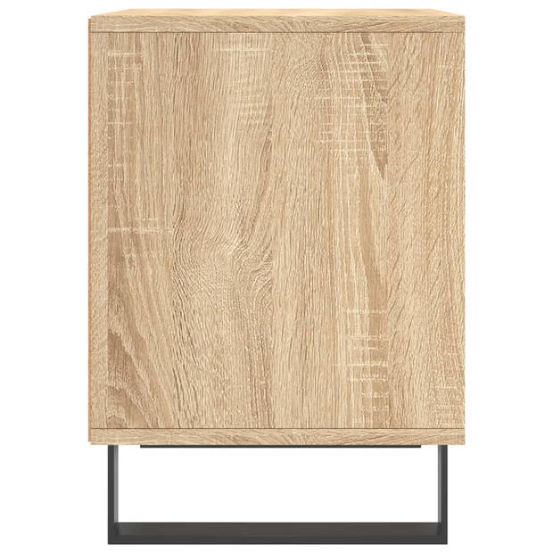 vidaXL Nachtkastje 40x35x50 cm bewerkt hout sonoma eikenkleurig