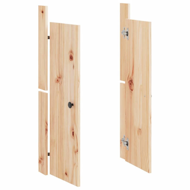 vidaXL Kastdeurtjes voor buitenkeuken 2 st 50x9x82 cm grenenhout