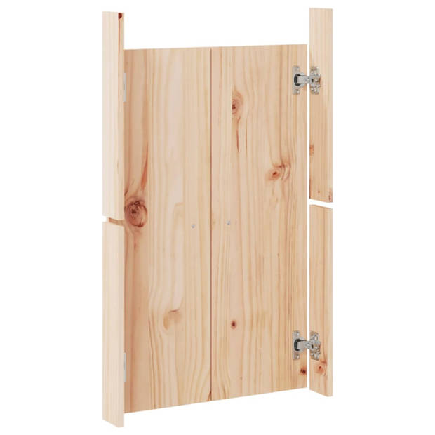 vidaXL Kastdeurtjes voor buitenkeuken 2 st 50x9x82 cm grenenhout