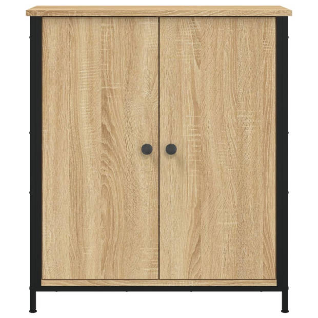 vidaXL Dressoir 70x30x80 cm bewerkt hout sonoma eikenkleurig