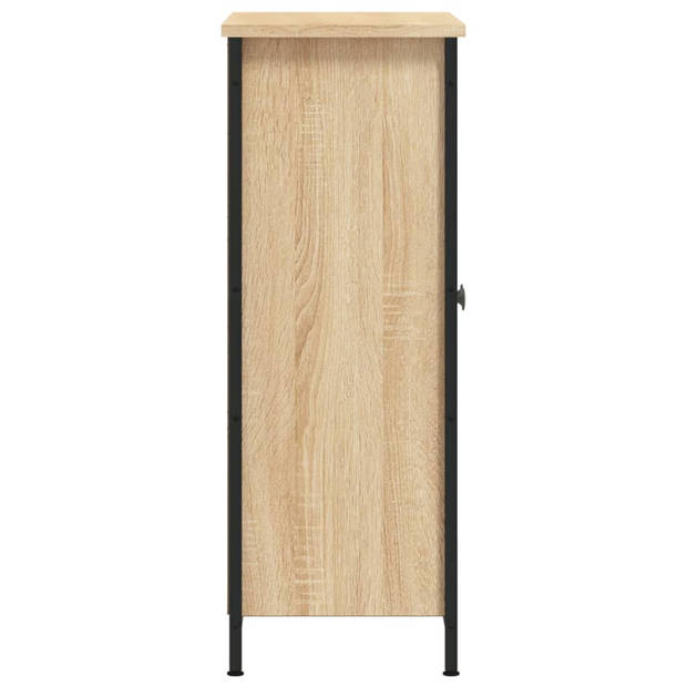 vidaXL Dressoir 70x30x80 cm bewerkt hout sonoma eikenkleurig