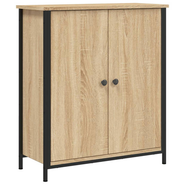 vidaXL Dressoir 70x30x80 cm bewerkt hout sonoma eikenkleurig