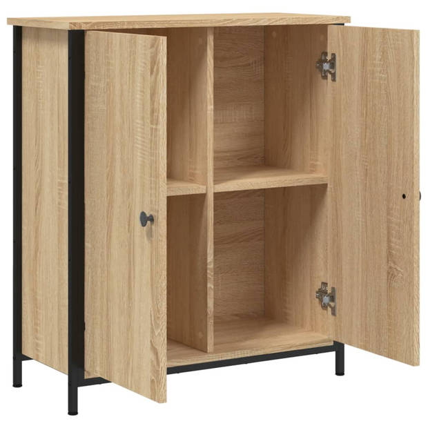 vidaXL Dressoir 70x30x80 cm bewerkt hout sonoma eikenkleurig