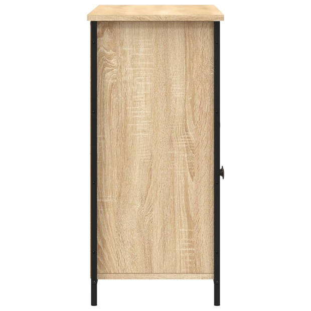 vidaXL Dressoir 100x35x75 cm bewerkt hout sonoma eikenkleurig