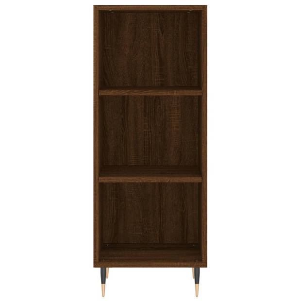 vidaXL Hoge kast 34,5x32,5x180 cm bewerkt hout bruin eikenkleur